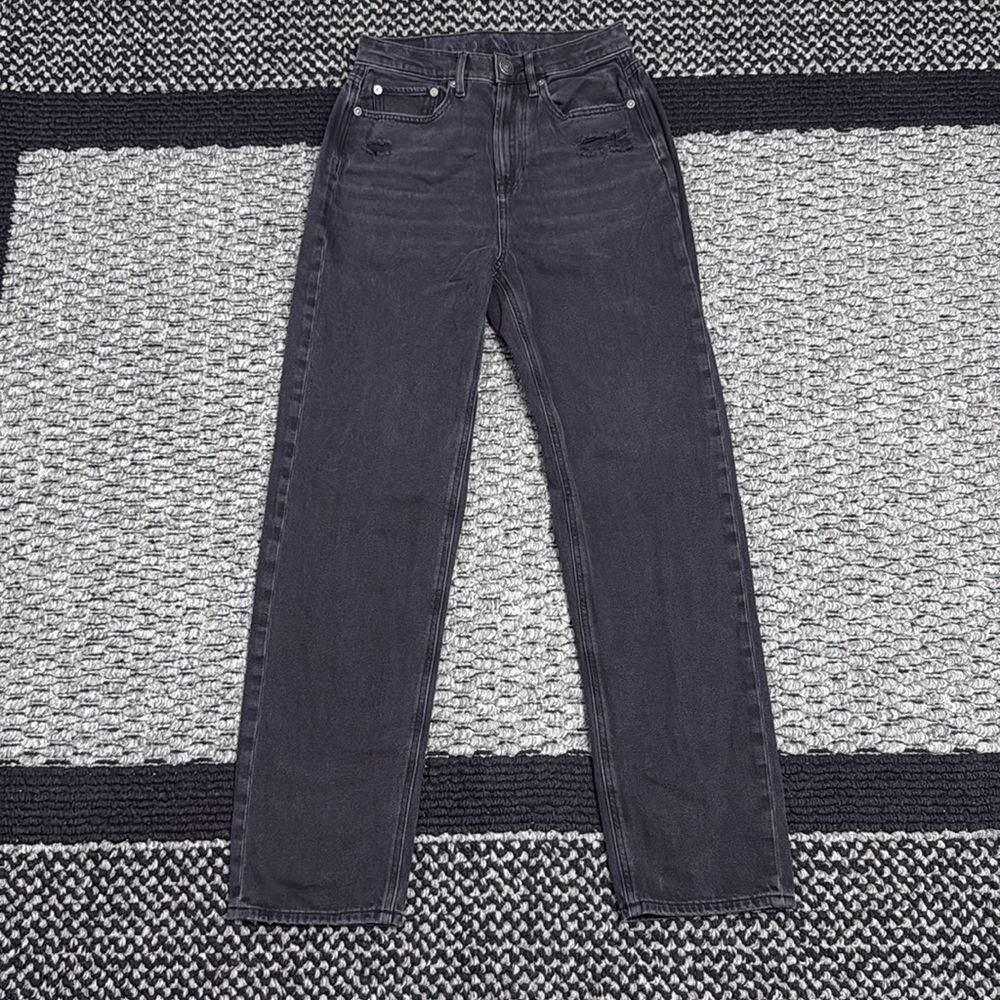 American Eagle Highest Rise 90’s Boyfriend Jeans Women’s Sz 4L Distressed Casual - Picture 1 of 9